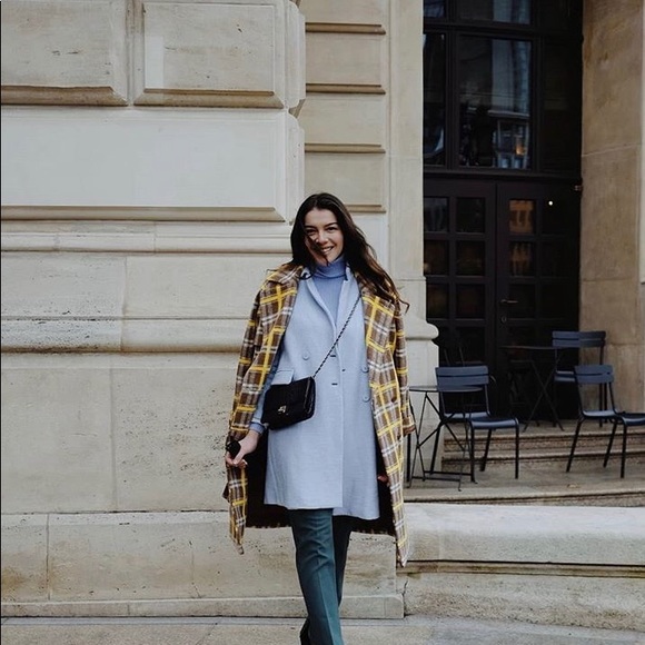 MAC & JAC Coat Women’s Tweed, Velvet Edgings  L - Picture 2 of 8